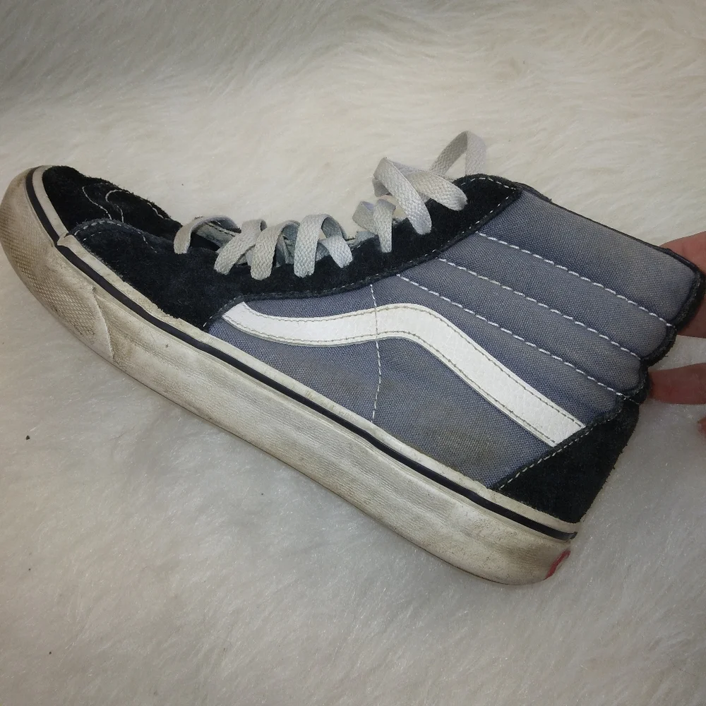 SHOES VANS SK8-HI SHOE, black & gray, men's 7